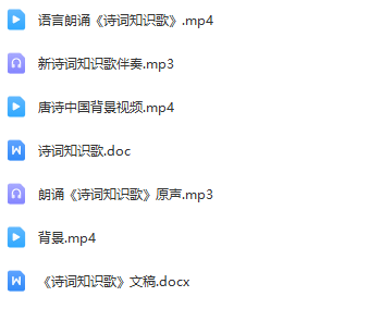 图片[2]_少儿口才朗诵表演节目《诗词知识歌》全套演出资料_少儿口才节目网